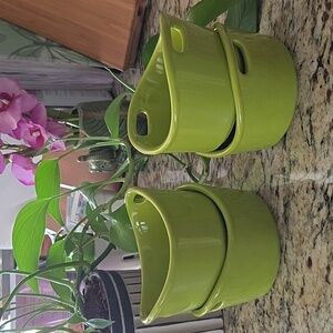 Rachael Ray Stoneware Ceramic Ramekins Set Of 4 Bakers, 4" Like New - 10 Oz.